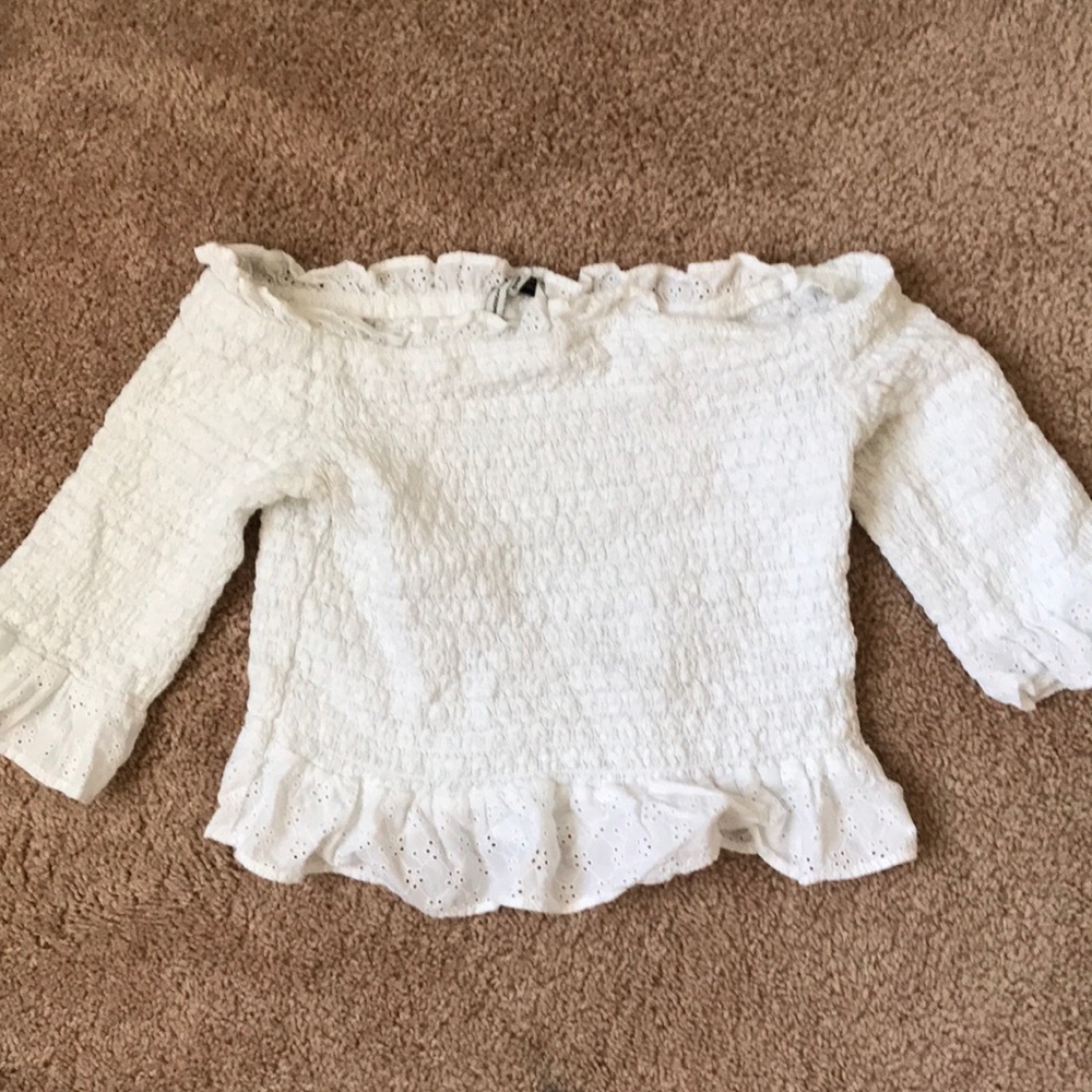 Off the shoulder long sleeve